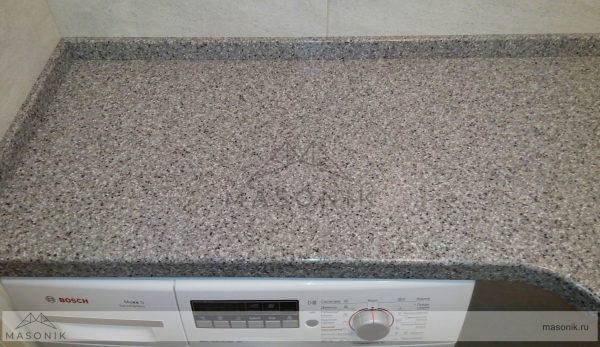 Столешница для ванной акриловая HI-MACS G007 Platinum Granite