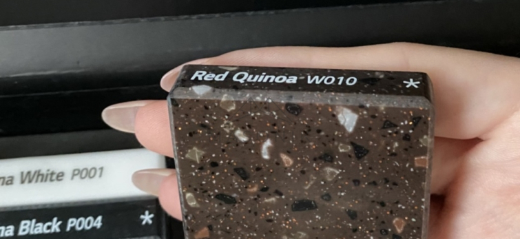 HI-MACS Lucia W010 Red Quinoa